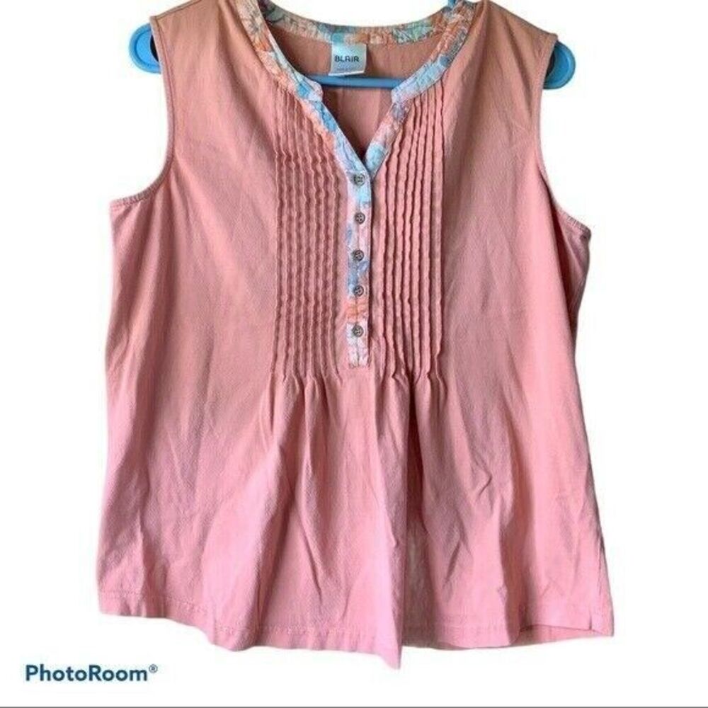 Blair Peach Floral Tank Top | Women Size Medium